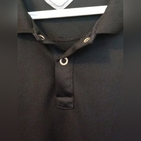 Men's Calloway X Series Golf Shirt Polo Sports Logo Solid Black Size Large - Picture 5 of 8